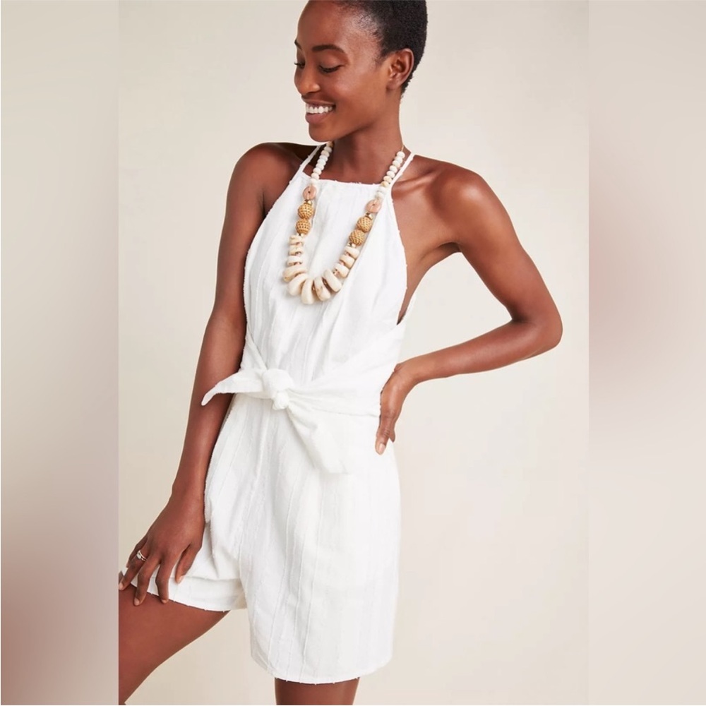Anthropologie Greylin Theo Textured Romper